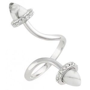 Rebecca Minkoff Howlite Acorn Twist Ring